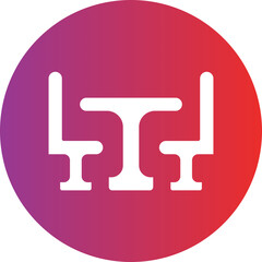 Dining Table Icon Style