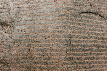 Lines carved on the rock at Hampi Karnataka India