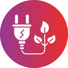Obraz premium Sustainable Energy Icon Style