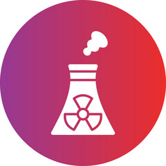 Nuclear Energy Icon Style