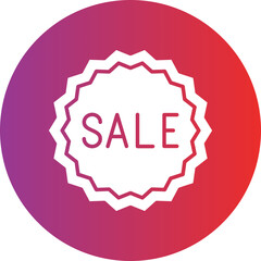 Sale Sticker Icon Style