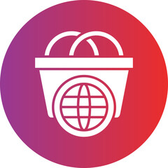 Worldwide Shopping Icon Style