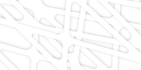 Abstract of white architectural structure pattern, Concept of future design .Creative and geometric shape with white luxury pattern and paper texture design in illustration with white line background