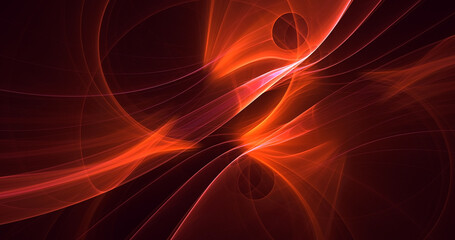 3D rendering abstract colorful fractal light background