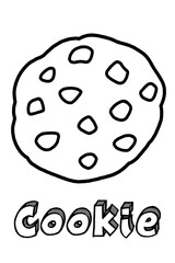 Cookie Cartoon on Christmas Coloring Books