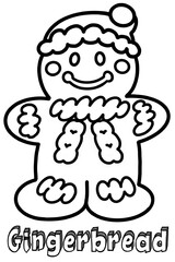 Gingerbread Christmas Coloring Books