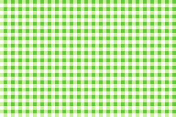 Trendy green checkered gingham textile