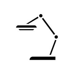 study lamp, black, icon, design, flat, style, trendy, collection, template