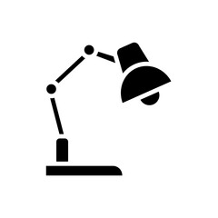 study lamp, black, icon, design, flat, style, trendy, collection, template
