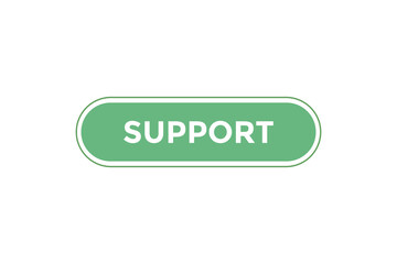Support button web banner template Vector Illustration

