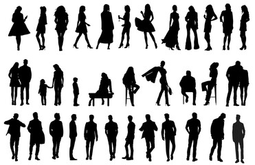 people silhouettes