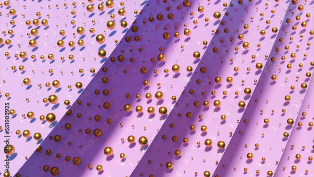 Poster folds with 3d pattern of balls. design. folds with illusion of 3d balls in pattern. colorful pattern