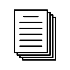 stack of paper icon vector design template in white background