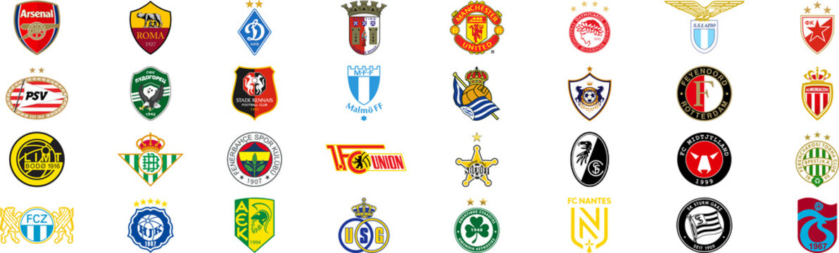2022&ndash;2023 UEFA Europa League. Arsenal, Eindhoven, Zurich, Dynamo, Rennais, Fenerbahce, Braga, Malmo, Omonoia, Lazio, Feyenoord, Midtjylland, Sturm Graz, Nantes, Monaco, Ferencvaros, Trabzonspor etc.