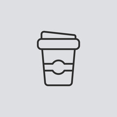 Coffee cup vector icon sign symbol