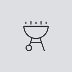 Grill vector icon sign symbol
