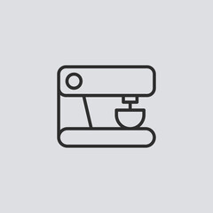 Kitchen mixer vector icon sign symbol