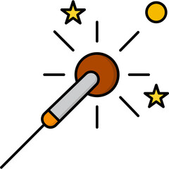 
Sparkler which can easily modify or edit

