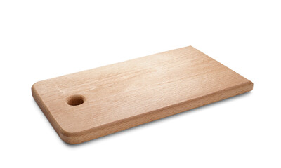 Wooden board isolated on white background