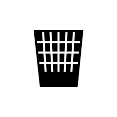 four trash, black, icon, design, flat, style, trendy, collection, template 