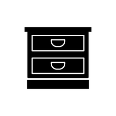file cabinet, black, icon, design, flat, style, trendy, collection, template 