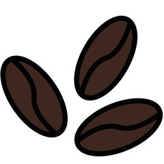 Fototapeta premium coffee beans icon