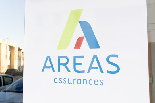 areas assurances insurance brand sign and text logo front entrance wall store office shop building