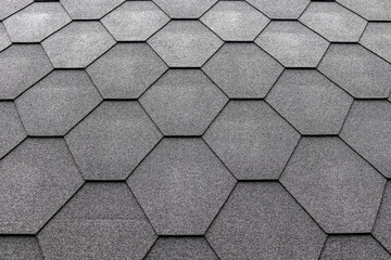 Newly installed roof shingles