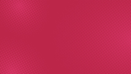 Color of the year 2023 viva magenta halftone background. Abstract gradient vector background. Pink dots halftone geometric texture. Simple design. Vector illustration