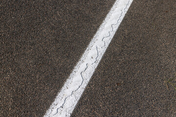 Fototapeta premium Paved highway with white road markings