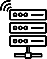 Database Server Database Server Vector Icon
