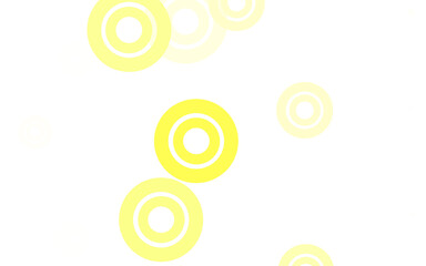 Light Green, Yellow vector layout with circle shapes.