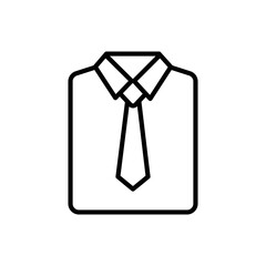 tie with color line black icon