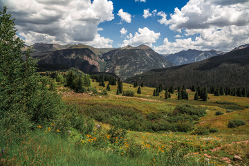 Amazing Views from Molas Pass, Million Dollar Highway in Colorado, USA