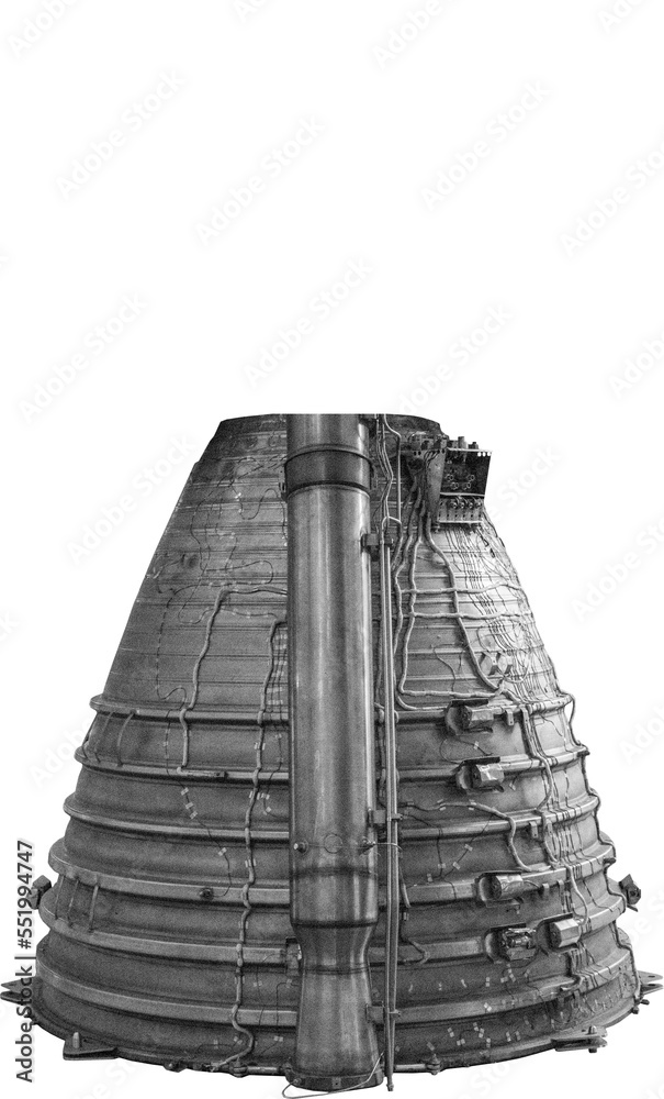 Aufkleber isolated png cutout of a spaceship reactor on a transparent background, ideal for photobashing, matt