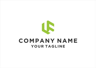Obraz premium lf letter logo design vector illustration