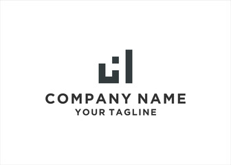 letter lh logo design vector illustration