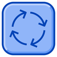 loop blue icon