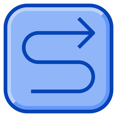 route blue icon