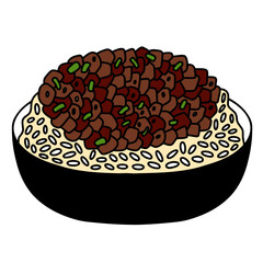 Bulgogi. Korean dish, vector illustration