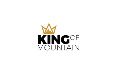 Crown logo forming mountain symbol