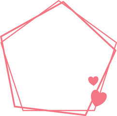 Obraz premium Valentine Heart Frame