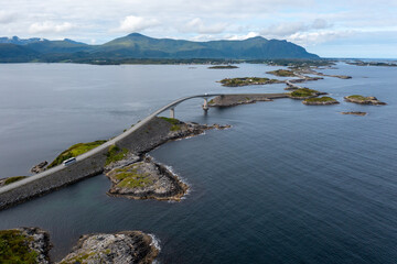 aerial view of the atlantic road in norway © I.A.P.