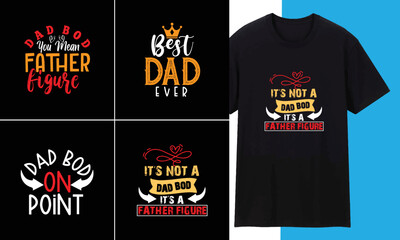 Father / Dad Typography Creative T shirt Design 