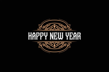 Happy New Year Logo Design