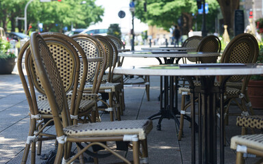 cafe tables and chairs