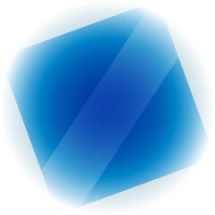 Obraz premium Square card with rounded corners in sky blue color