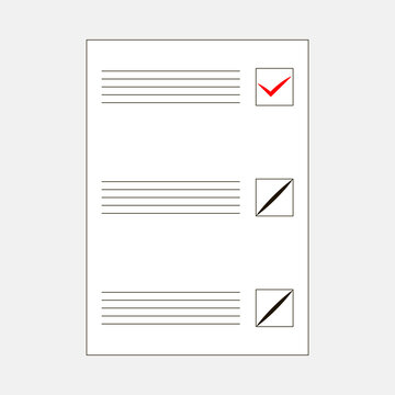 Completed Form For Testing Or Polling Voters