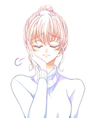 困っている女性