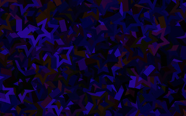 Dark Blue, Red vector backdrop with small and big stars.